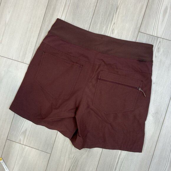 REI Co-op Women's Screenline Shorts Size 6 Maroon Stretch Drawstring 127134 - Picture 9 of 11